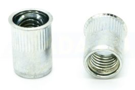 Rivet Nut Reduced Head Cylindrical Grooved Open End M8