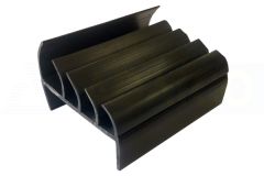 Bar Profile PVC Black Co-extruded